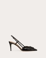 VLOGO SIGNATURE PATENT LEATHER SLINGBACK PUMP 80MM / 3.15 IN. - Image 3